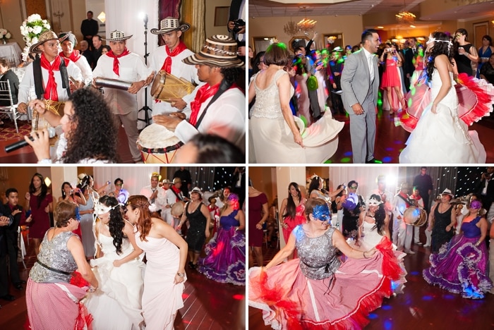 Four Images With Entertainers Bride And Dancers | Miami's Best Hora Loca Entertainment For Your Party | Blogs