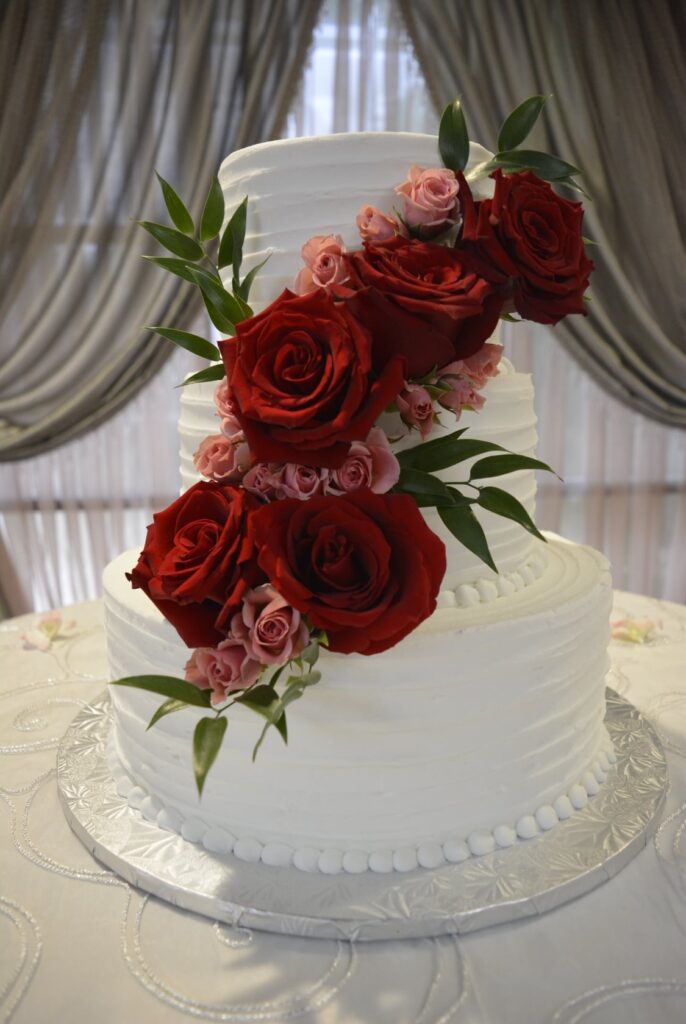 Tier 3 White Amp Roses Wedding Cake | Andrea & Samantha's Sweet Sixteen Celebration | Real Events
