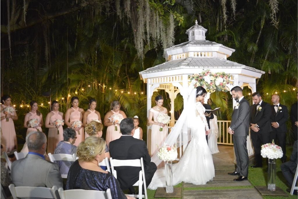 Outdoor Reception In Miami | An Enchanting Miami Wedding | Real Weddings