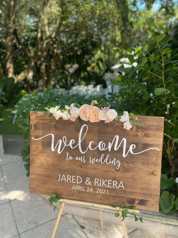 Jared Rikera Wedding Sign Min 1 | Dr Jared & Rikera's Dream Wedding Ceremony | Real Weddings