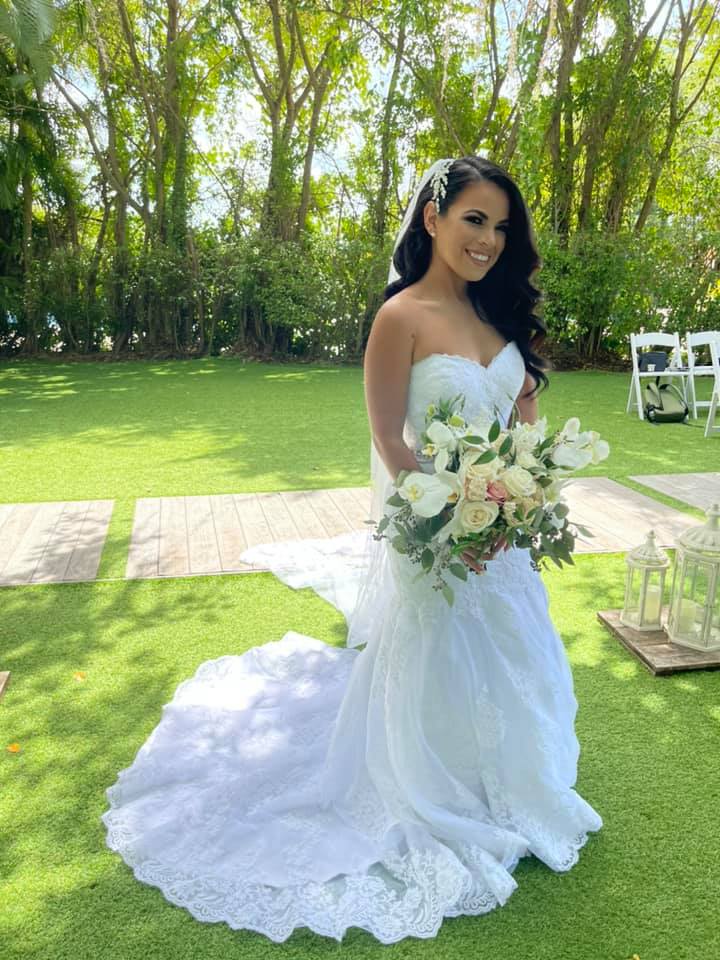 Cami Wedding Dress Sideways Vertical | Cami & Carlos' Delightful Wedding Ceremony | Real Weddings